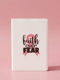🎀 Faith Over Fear Faux Leather Journal
