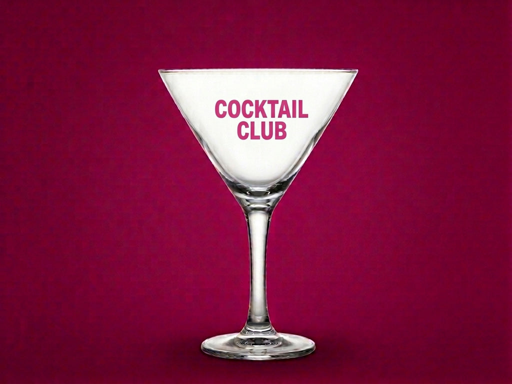 🍸 Single Babes Cocktail Club Martini Glass