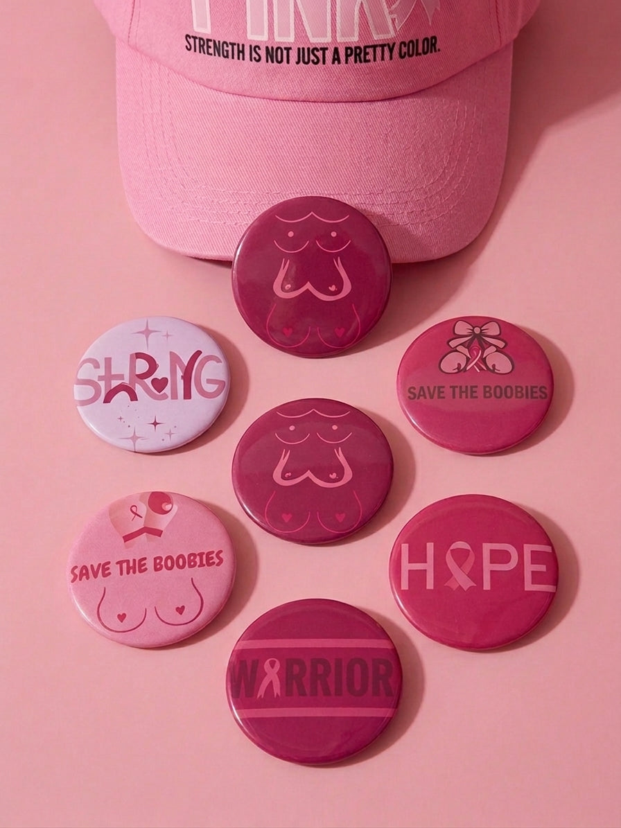 🎀 Breast Cancer Awareness Button Pack — 10 for $20